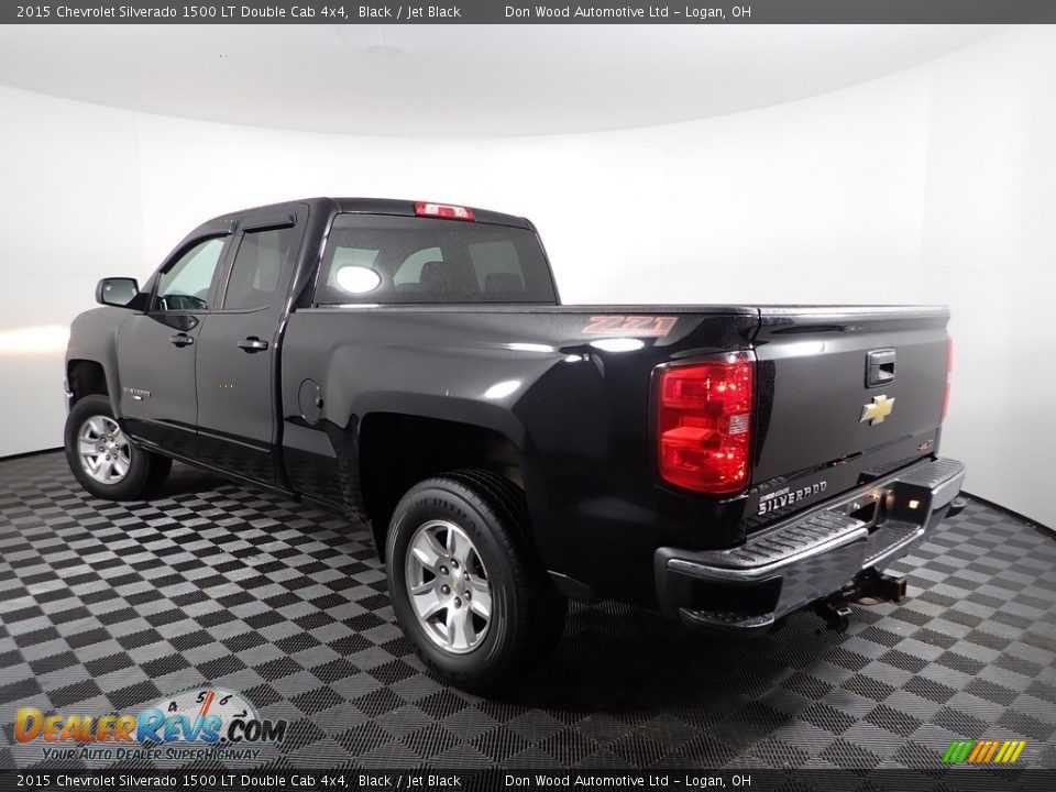 2015 Chevrolet Silverado 1500 LT Double Cab 4x4 Black / Jet Black Photo #5