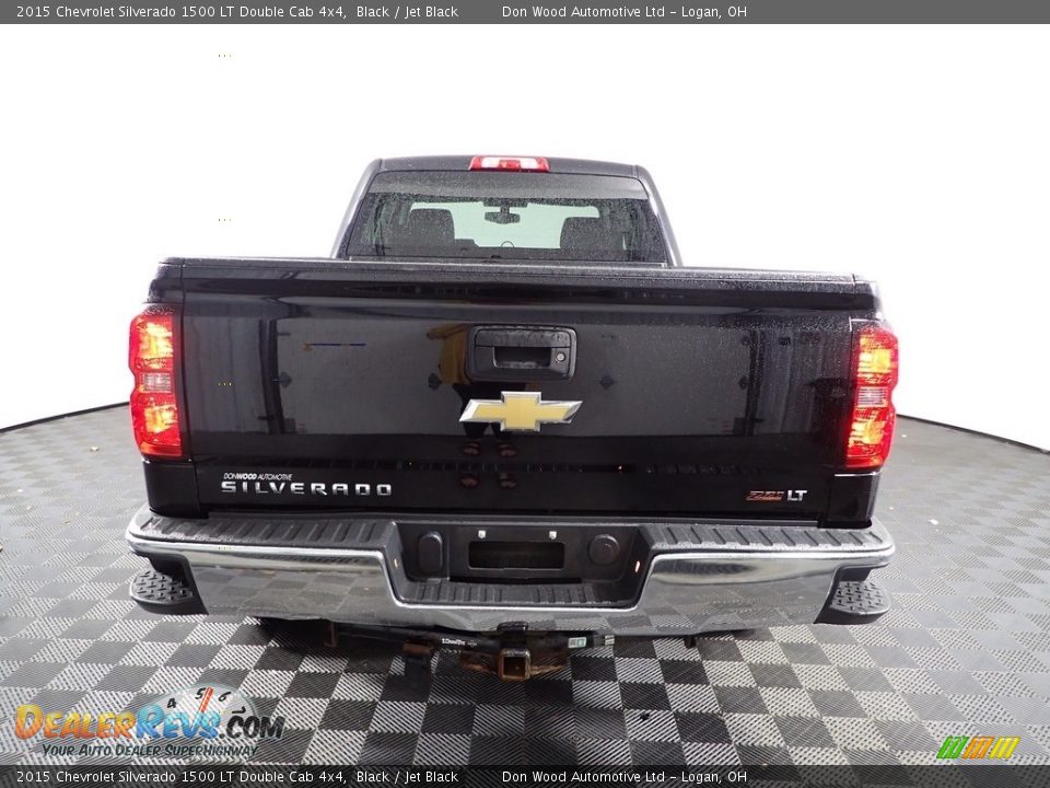 2015 Chevrolet Silverado 1500 LT Double Cab 4x4 Black / Jet Black Photo #6