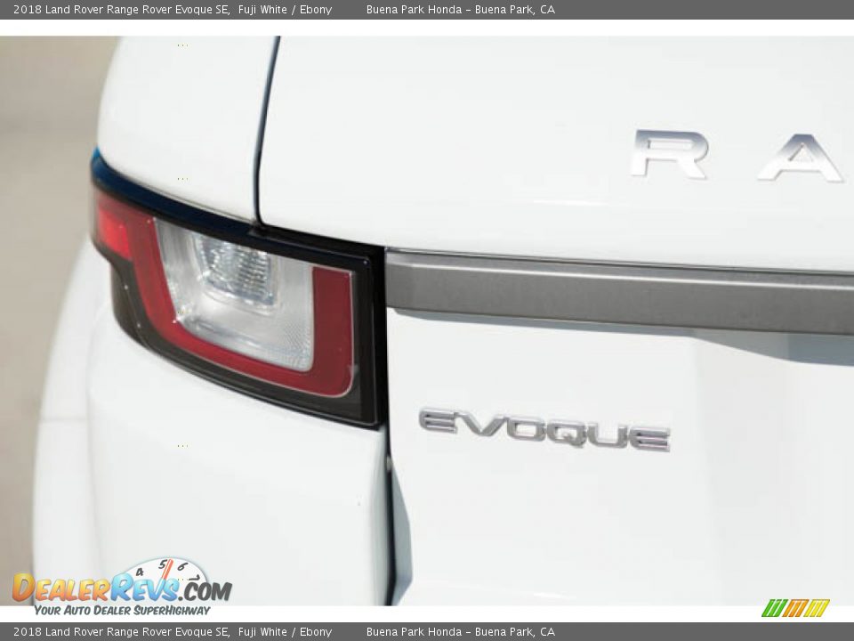 2018 Land Rover Range Rover Evoque SE Fuji White / Ebony Photo #12