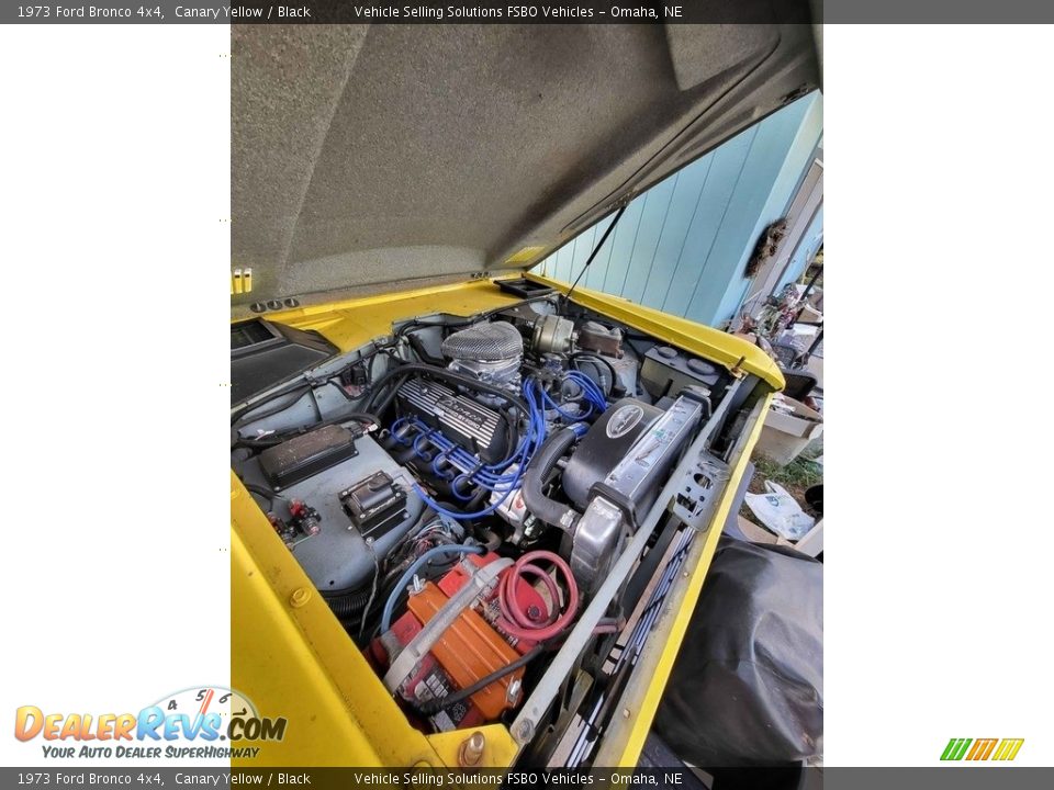 1973 Ford Bronco 4x4 Canary Yellow / Black Photo #7