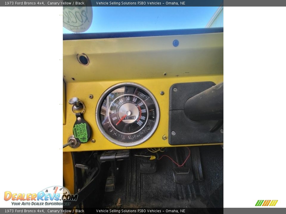 1973 Ford Bronco 4x4 Canary Yellow / Black Photo #8