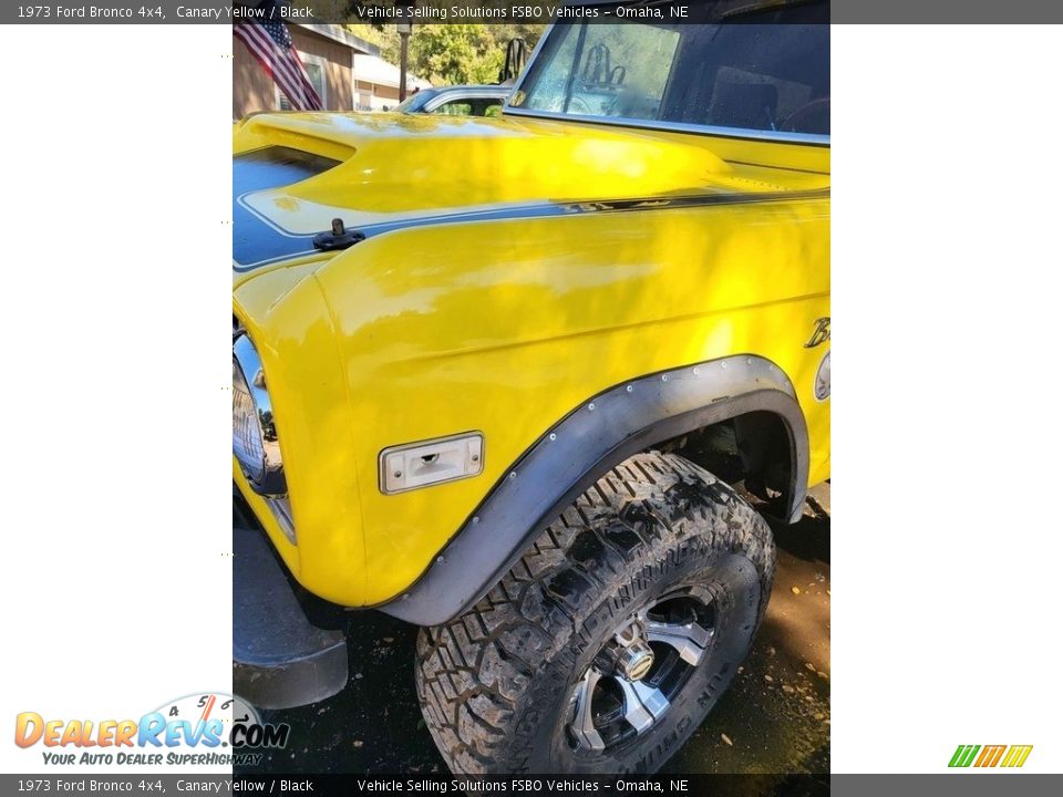 1973 Ford Bronco 4x4 Canary Yellow / Black Photo #12