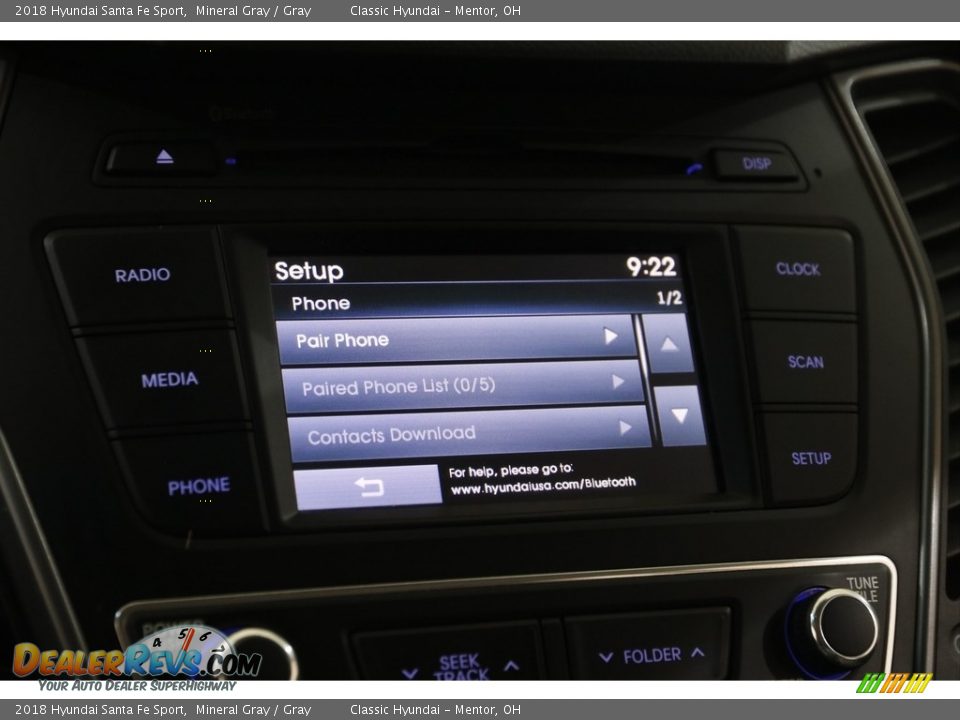 2018 Hyundai Santa Fe Sport Mineral Gray / Gray Photo #10