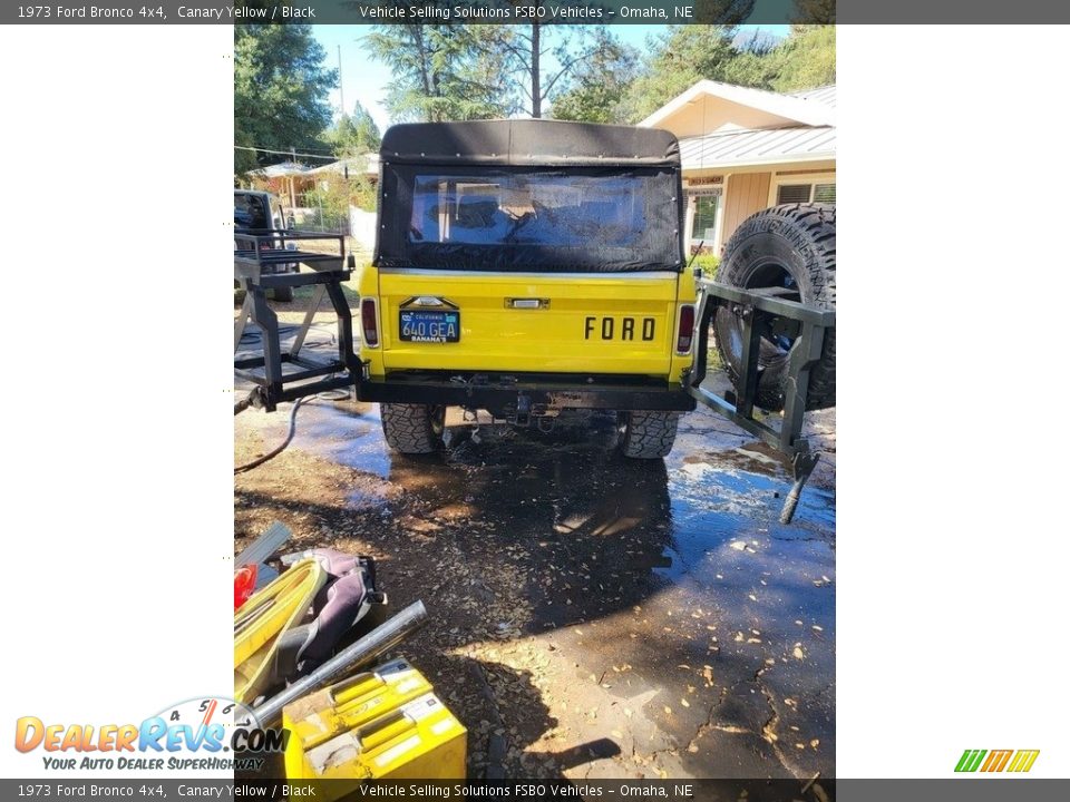 1973 Ford Bronco 4x4 Canary Yellow / Black Photo #18