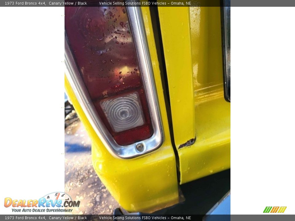 1973 Ford Bronco 4x4 Canary Yellow / Black Photo #19