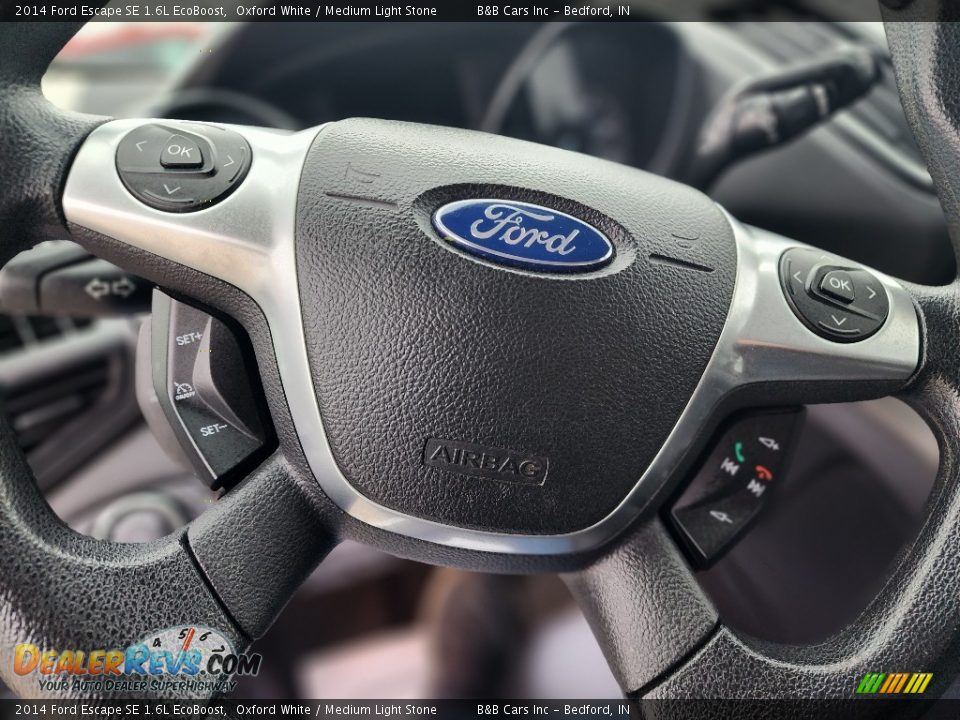 2014 Ford Escape SE 1.6L EcoBoost Oxford White / Medium Light Stone Photo #16