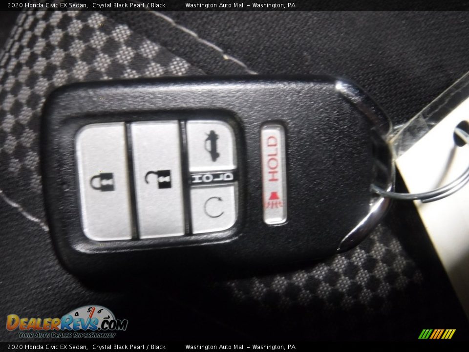 2020 Honda Civic EX Sedan Crystal Black Pearl / Black Photo #26