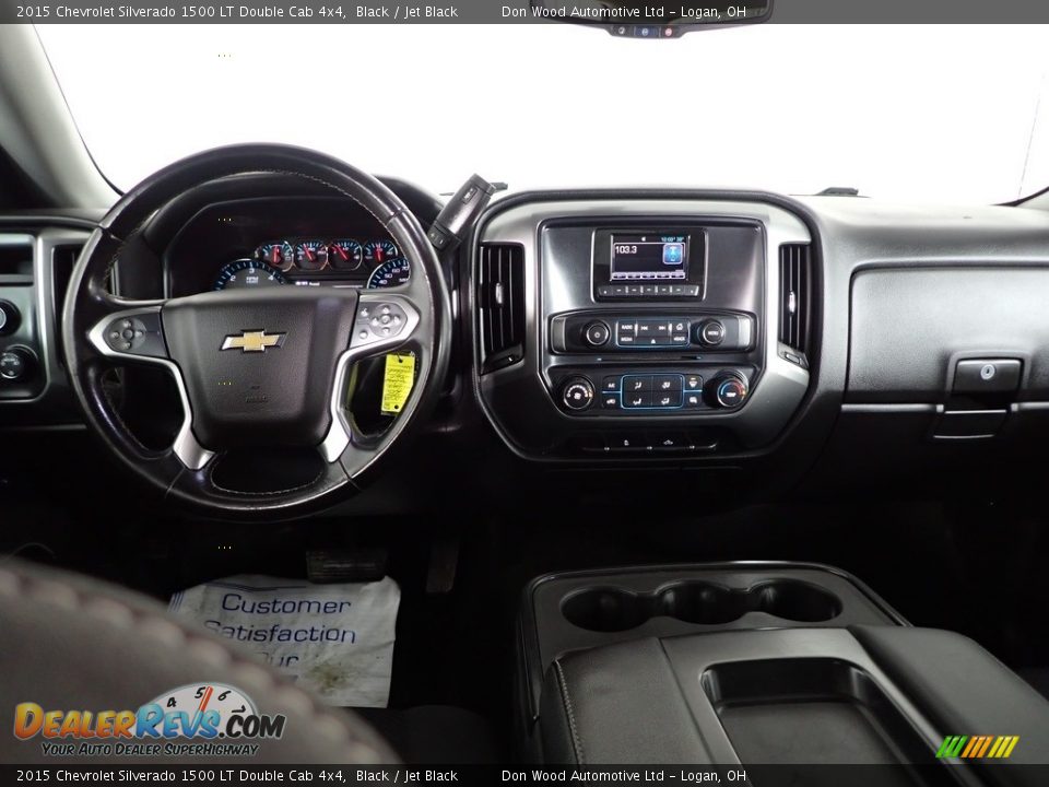 2015 Chevrolet Silverado 1500 LT Double Cab 4x4 Black / Jet Black Photo #23