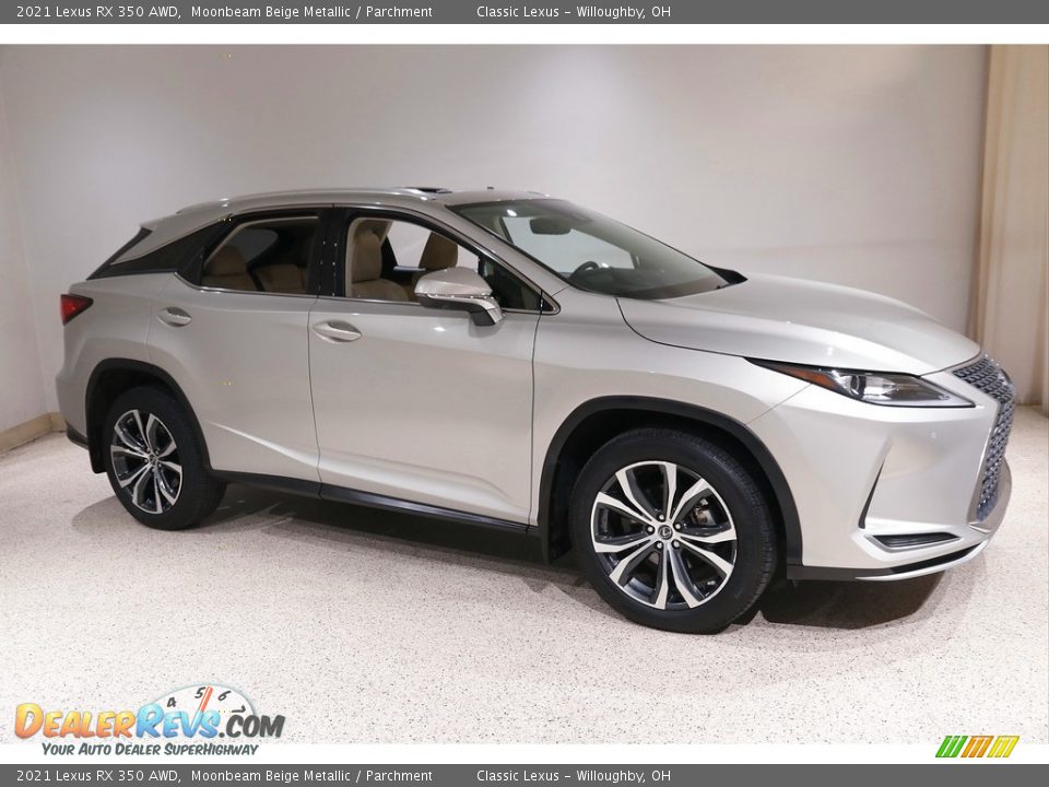 2021 Lexus RX 350 AWD Moonbeam Beige Metallic / Parchment Photo #1