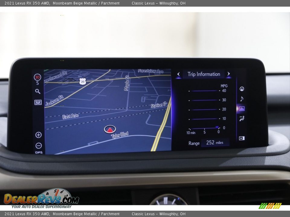 Navigation of 2021 Lexus RX 350 AWD Photo #12