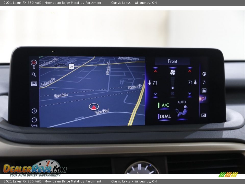 2021 Lexus RX 350 AWD Moonbeam Beige Metallic / Parchment Photo #13