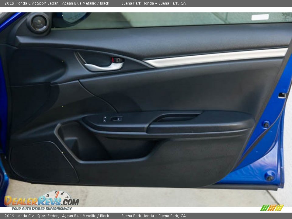2019 Honda Civic Sport Sedan Agean Blue Metallic / Black Photo #32