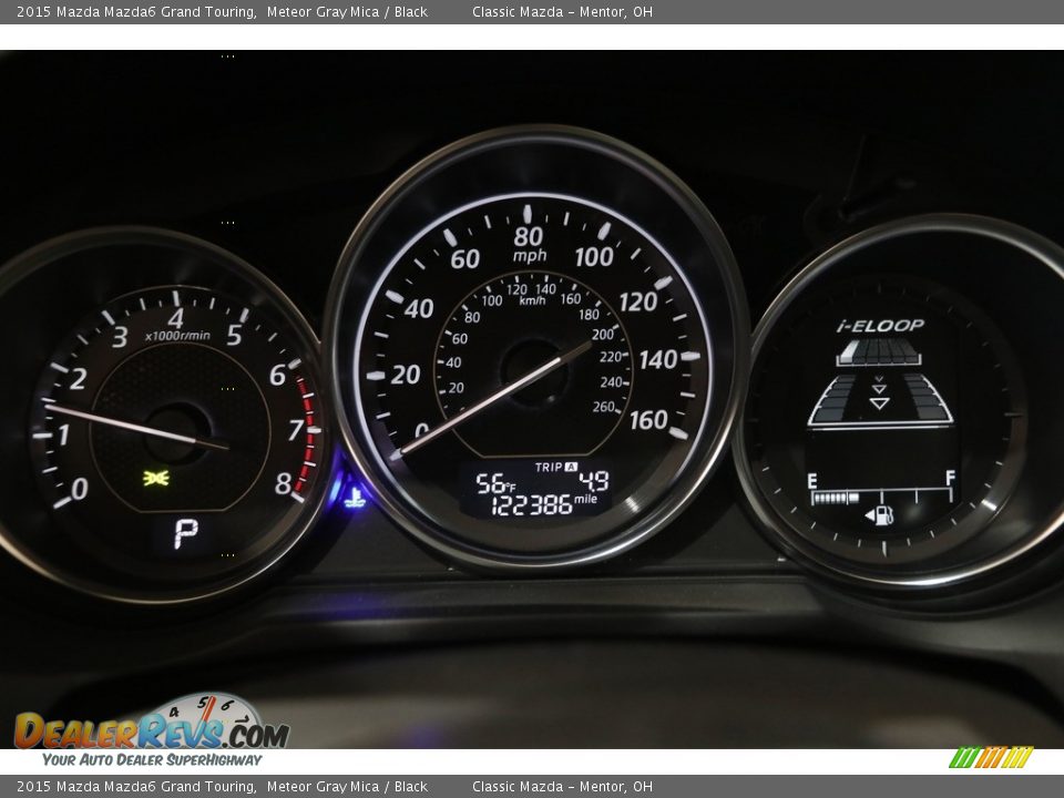 2015 Mazda Mazda6 Grand Touring Meteor Gray Mica / Black Photo #8