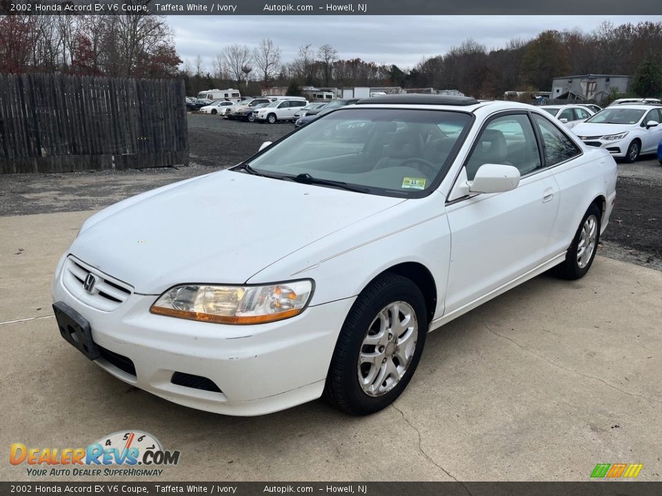 2002 Honda Accord EX V6 Coupe Taffeta White / Ivory Photo #2