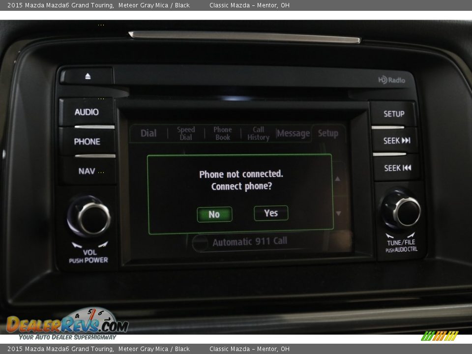 2015 Mazda Mazda6 Grand Touring Meteor Gray Mica / Black Photo #11