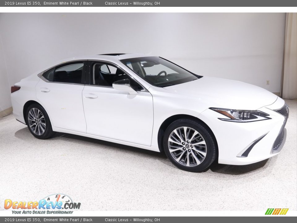 2019 Lexus ES 350 Eminent White Pearl / Black Photo #1