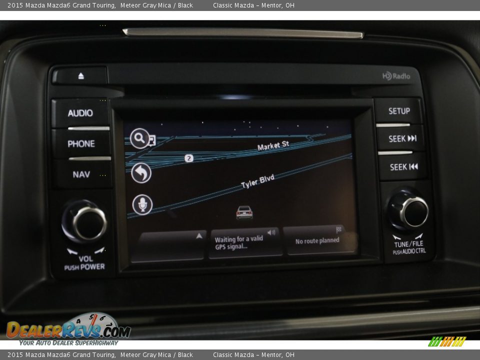 2015 Mazda Mazda6 Grand Touring Meteor Gray Mica / Black Photo #12