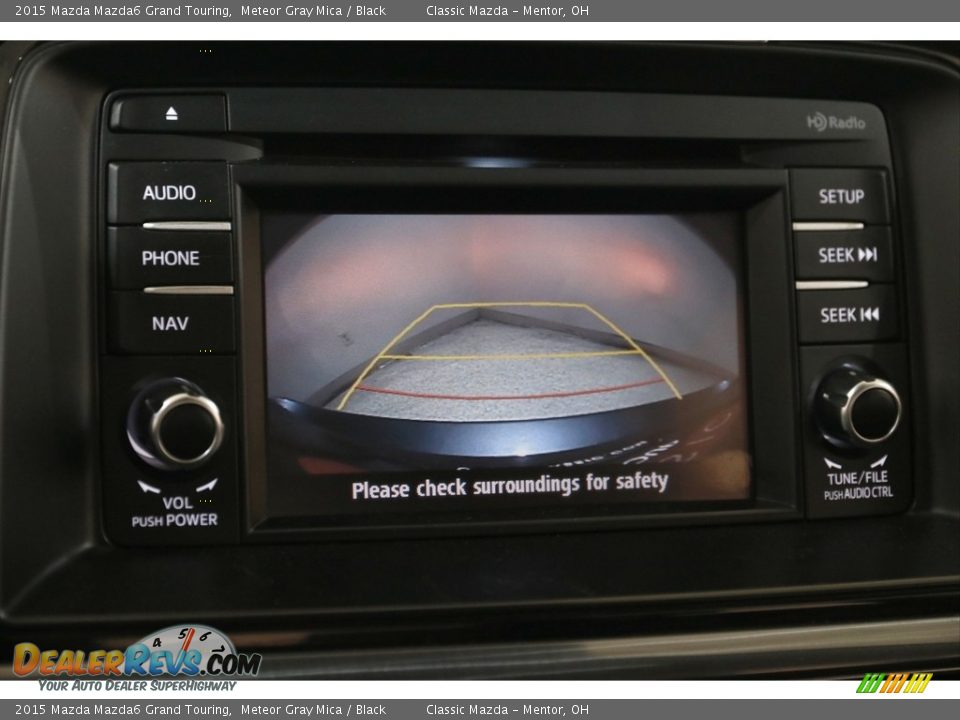 2015 Mazda Mazda6 Grand Touring Meteor Gray Mica / Black Photo #13