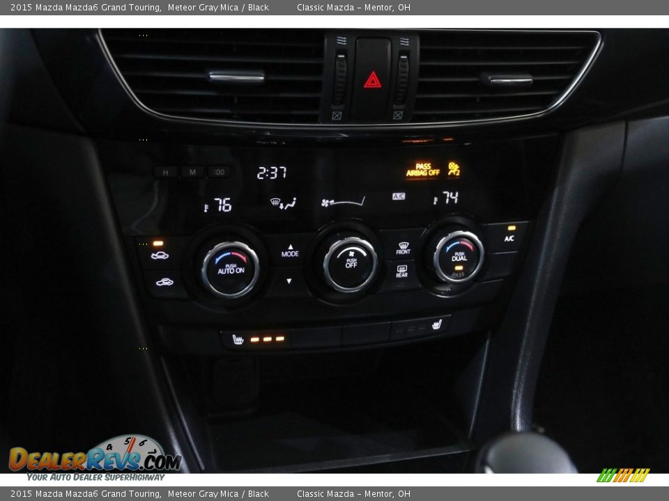 2015 Mazda Mazda6 Grand Touring Meteor Gray Mica / Black Photo #14