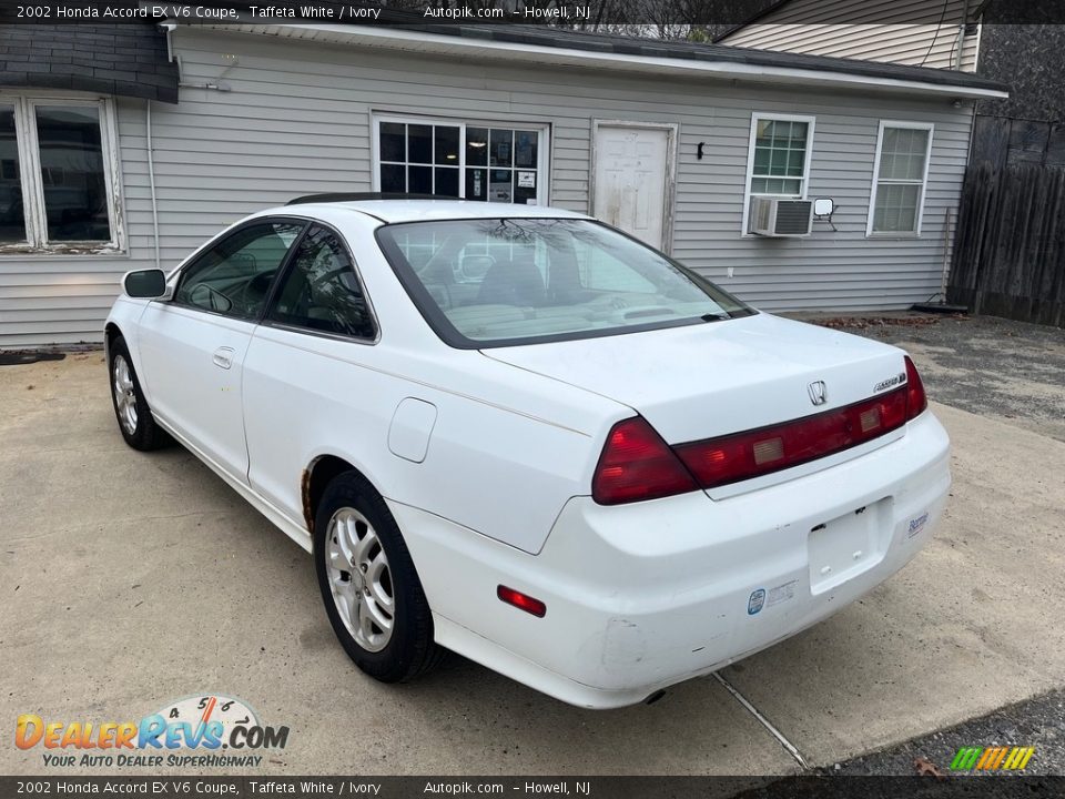 2002 Honda Accord EX V6 Coupe Taffeta White / Ivory Photo #6