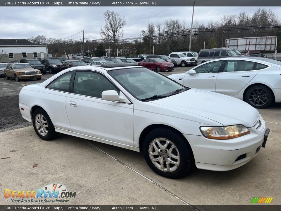 2002 Honda Accord EX V6 Coupe Taffeta White / Ivory Photo #11