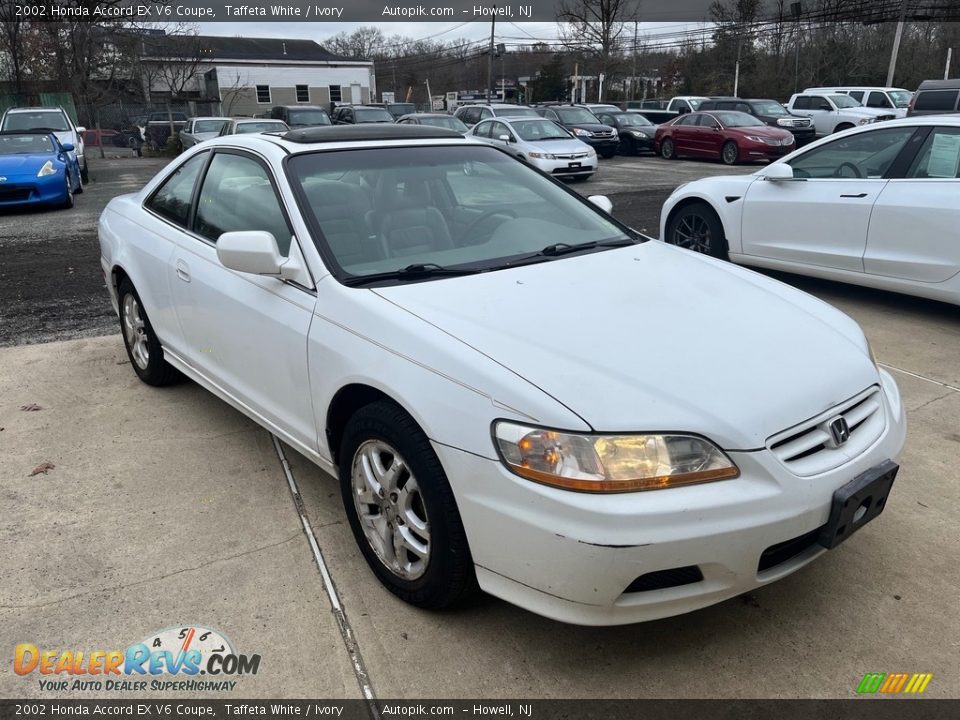 2002 Honda Accord EX V6 Coupe Taffeta White / Ivory Photo #12