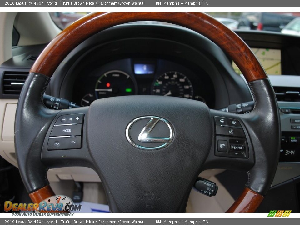 2010 Lexus RX 450h Hybrid Truffle Brown Mica / Parchment/Brown Walnut Photo #12