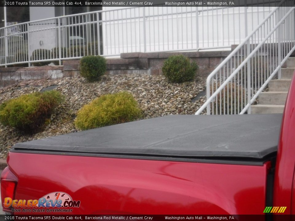 2018 Toyota Tacoma SR5 Double Cab 4x4 Barcelona Red Metallic / Cement Gray Photo #11