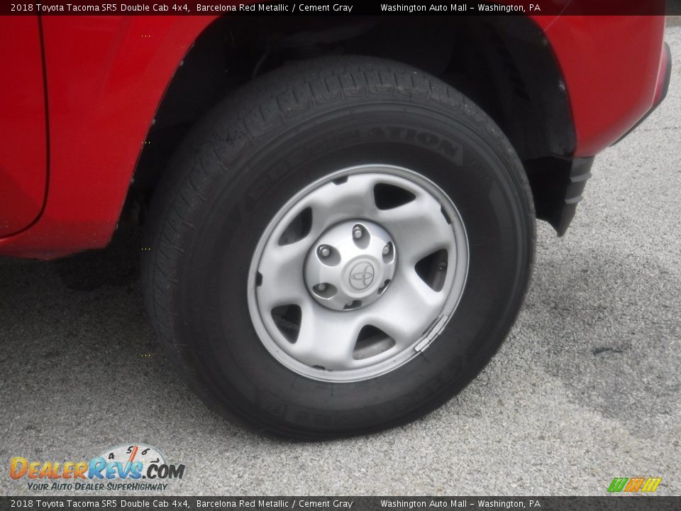 2018 Toyota Tacoma SR5 Double Cab 4x4 Barcelona Red Metallic / Cement Gray Photo #12