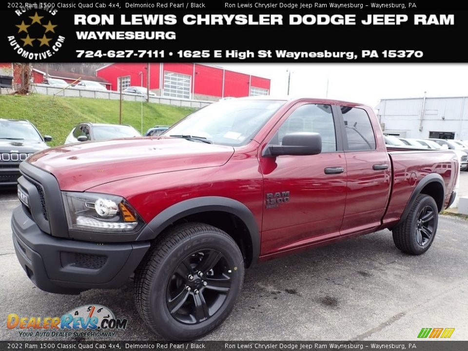 2022 Ram 1500 Classic Quad Cab 4x4 Delmonico Red Pearl / Black Photo #1