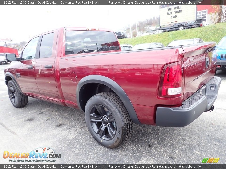 2022 Ram 1500 Classic Quad Cab 4x4 Delmonico Red Pearl / Black Photo #3