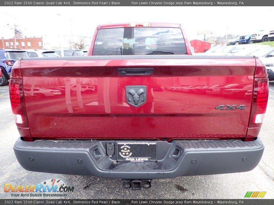 2022 Ram 1500 Classic Quad Cab 4x4 Delmonico Red Pearl / Black Photo #4