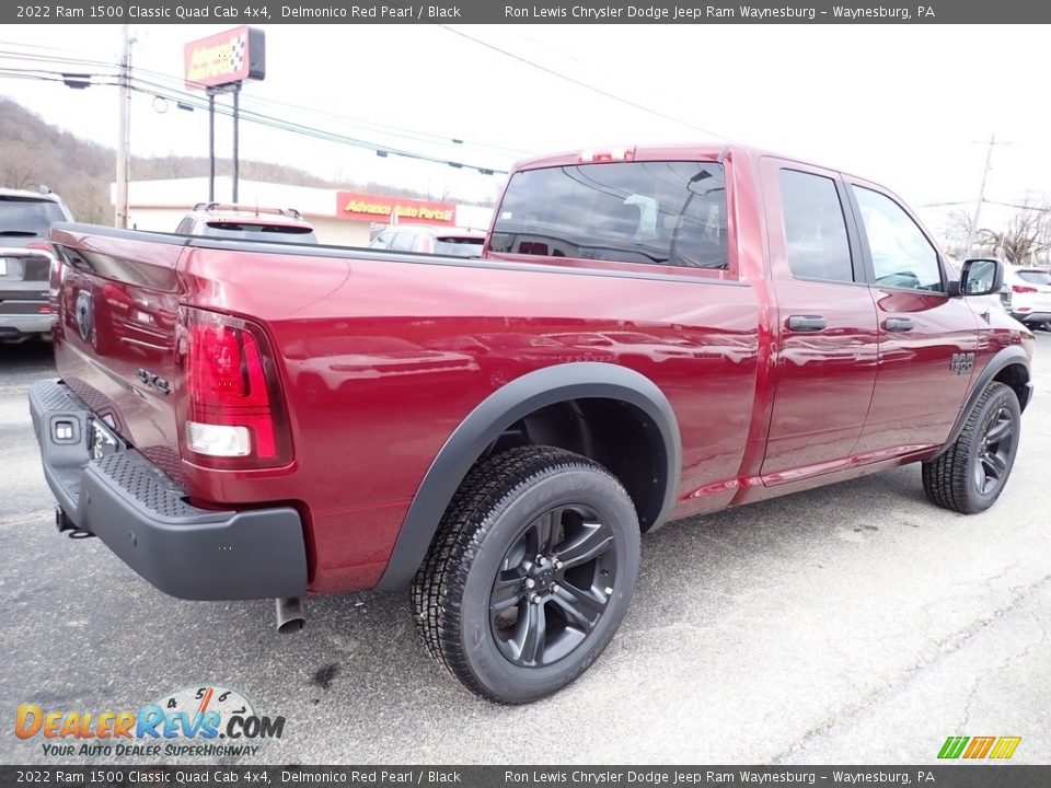 2022 Ram 1500 Classic Quad Cab 4x4 Delmonico Red Pearl / Black Photo #5