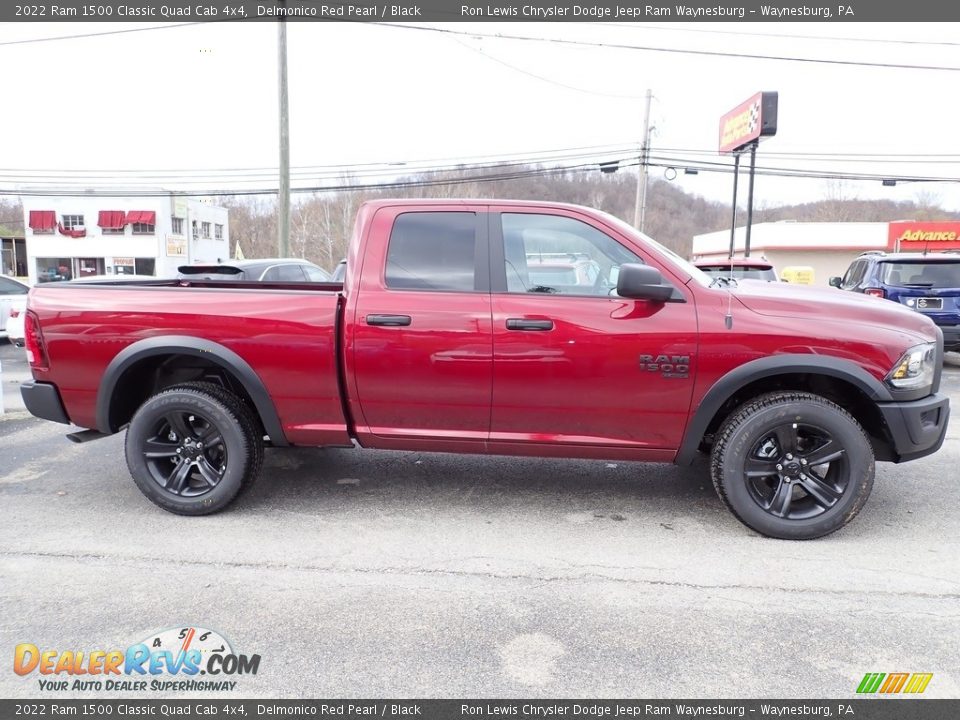 2022 Ram 1500 Classic Quad Cab 4x4 Delmonico Red Pearl / Black Photo #6