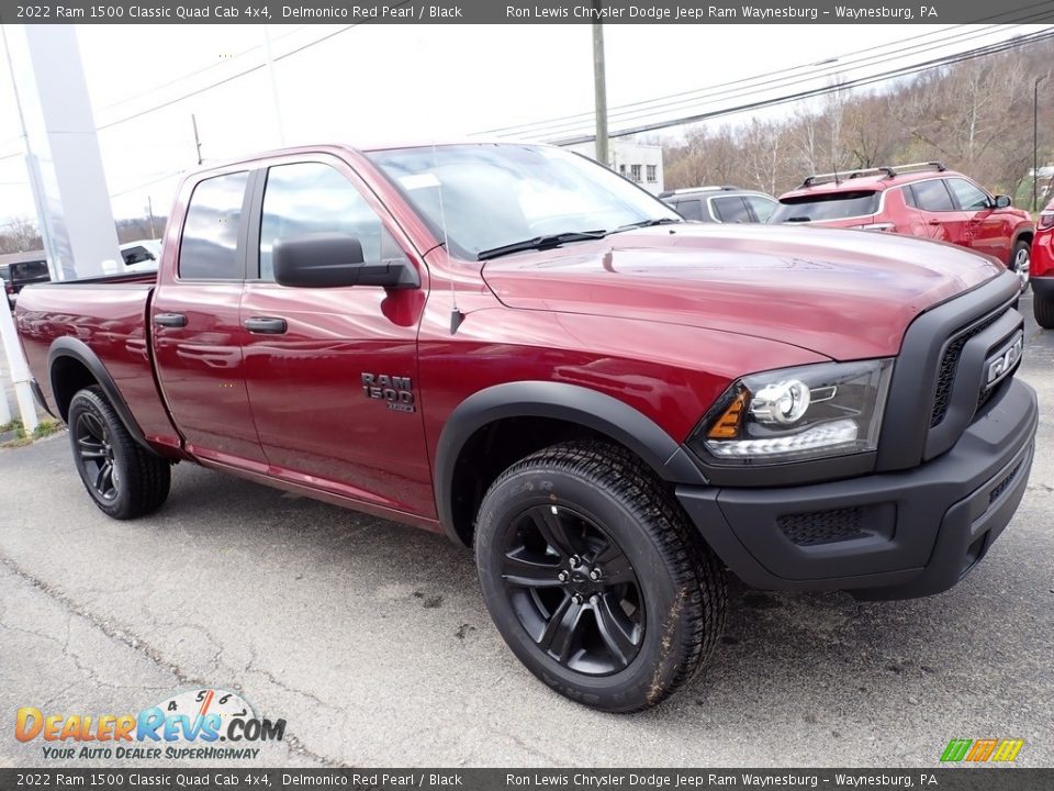 2022 Ram 1500 Classic Quad Cab 4x4 Delmonico Red Pearl / Black Photo #7