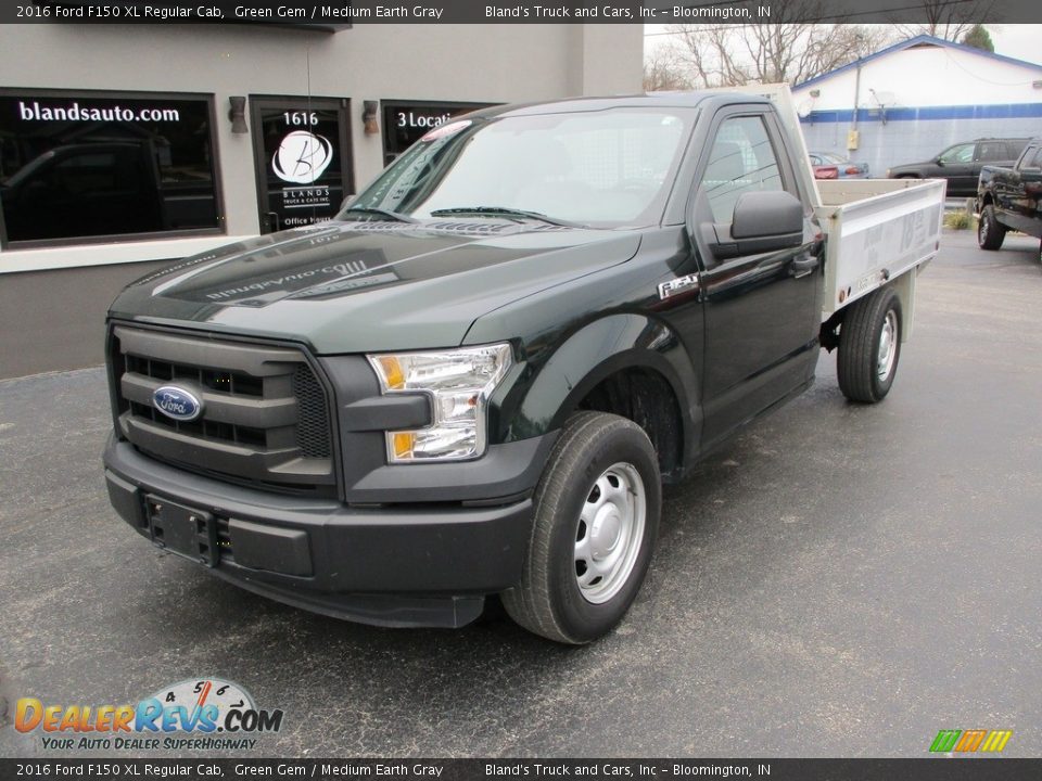 2016 Ford F150 XL Regular Cab Green Gem / Medium Earth Gray Photo #2