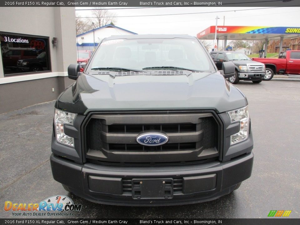 2016 Ford F150 XL Regular Cab Green Gem / Medium Earth Gray Photo #15