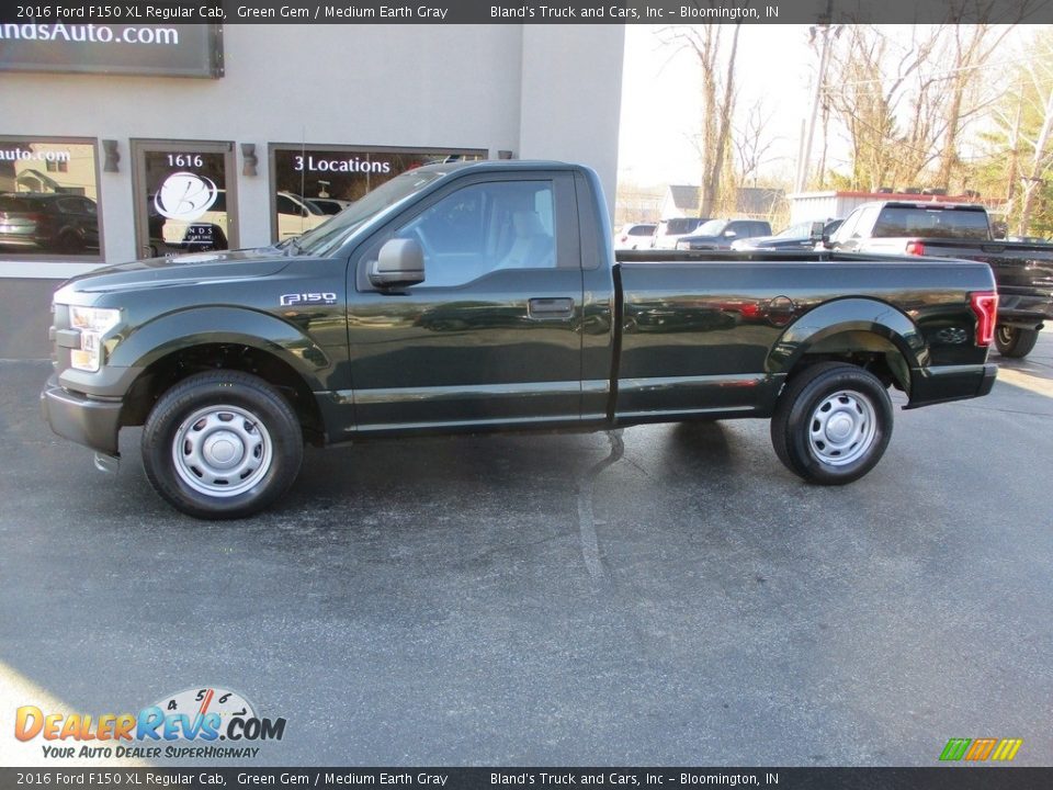 2016 Ford F150 XL Regular Cab Green Gem / Medium Earth Gray Photo #1