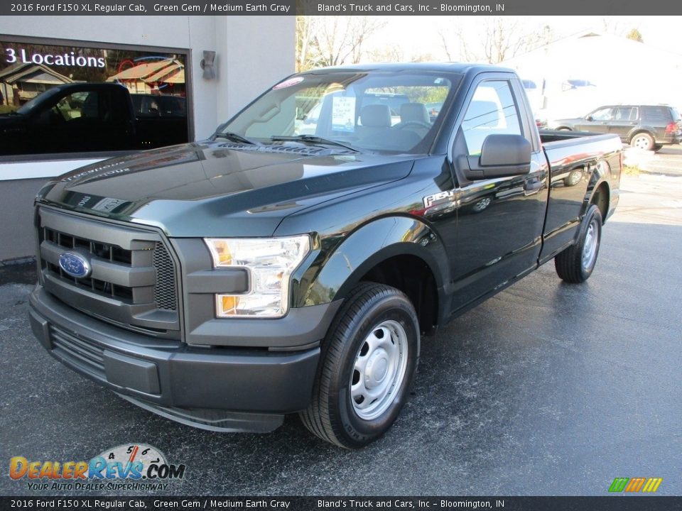 2016 Ford F150 XL Regular Cab Green Gem / Medium Earth Gray Photo #2