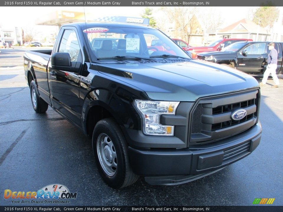 2016 Ford F150 XL Regular Cab Green Gem / Medium Earth Gray Photo #5