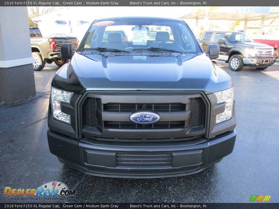 2016 Ford F150 XL Regular Cab Green Gem / Medium Earth Gray Photo #17