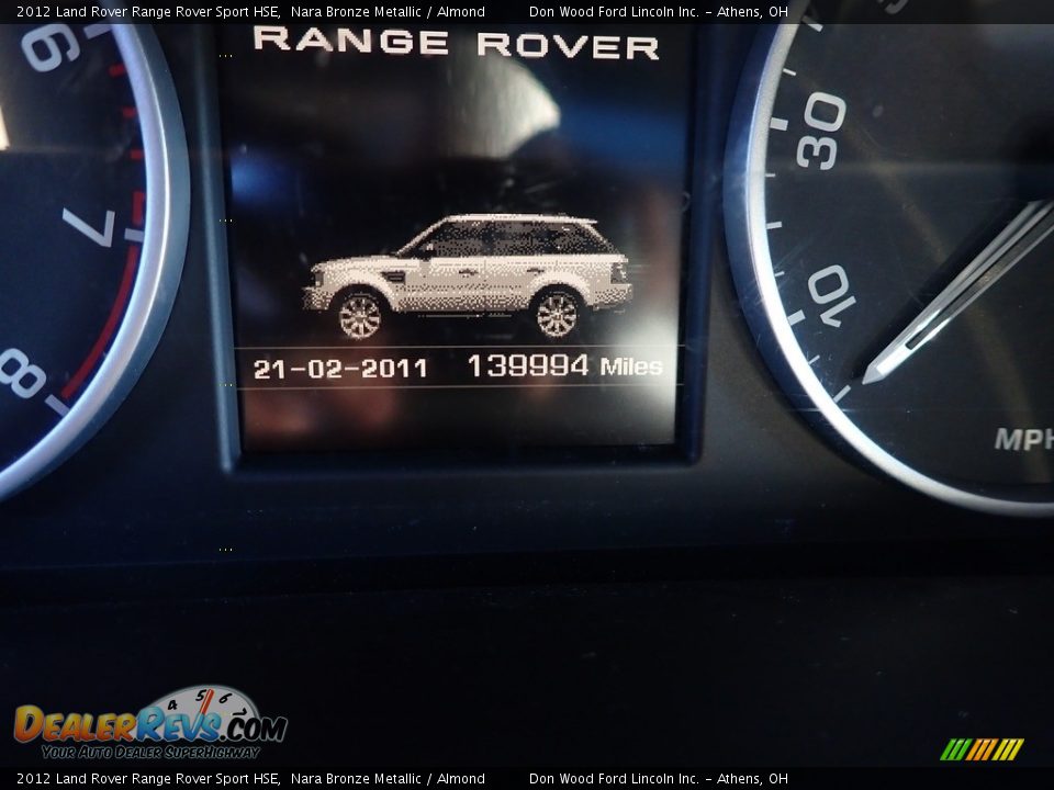 2012 Land Rover Range Rover Sport HSE Nara Bronze Metallic / Almond Photo #13