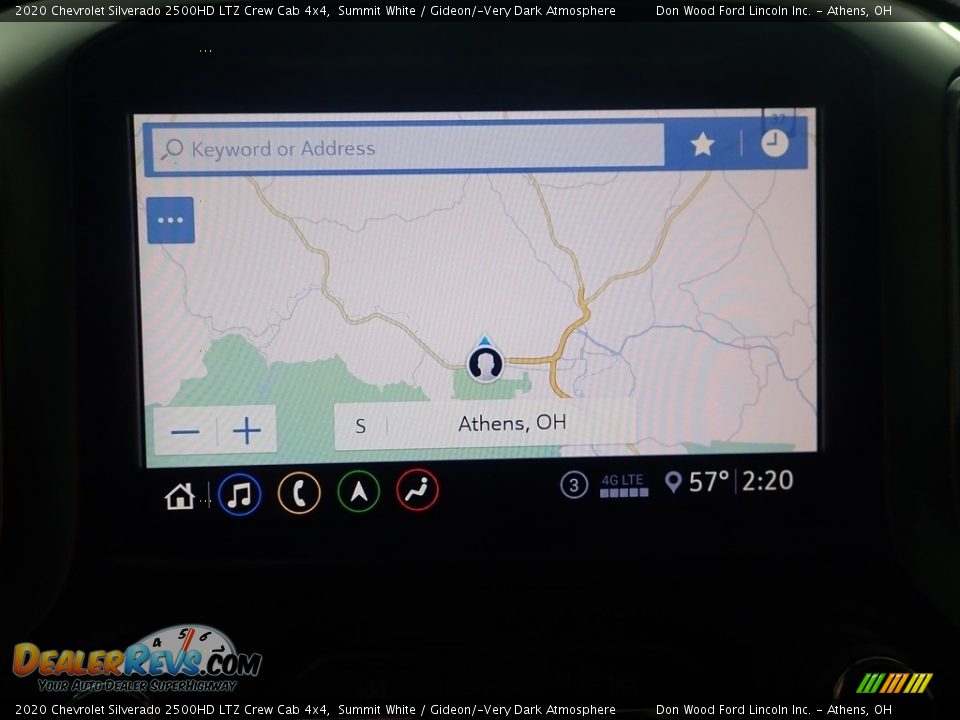 2020 Chevrolet Silverado 2500HD LTZ Crew Cab 4x4 Summit White / Gideon/­Very Dark Atmosphere Photo #3