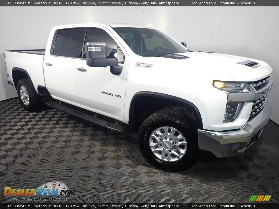 2020 Chevrolet Silverado 2500HD LTZ Crew Cab 4x4 Summit White / Gideon/­Very Dark Atmosphere Photo #5