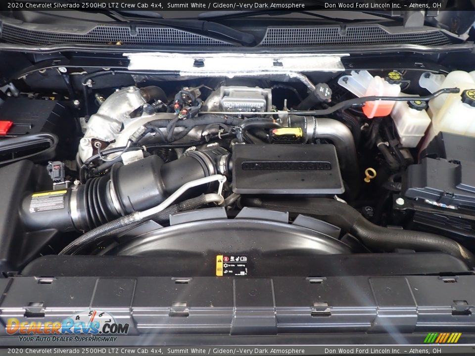 2020 Chevrolet Silverado 2500HD LTZ Crew Cab 4x4 Summit White / Gideon/­Very Dark Atmosphere Photo #9