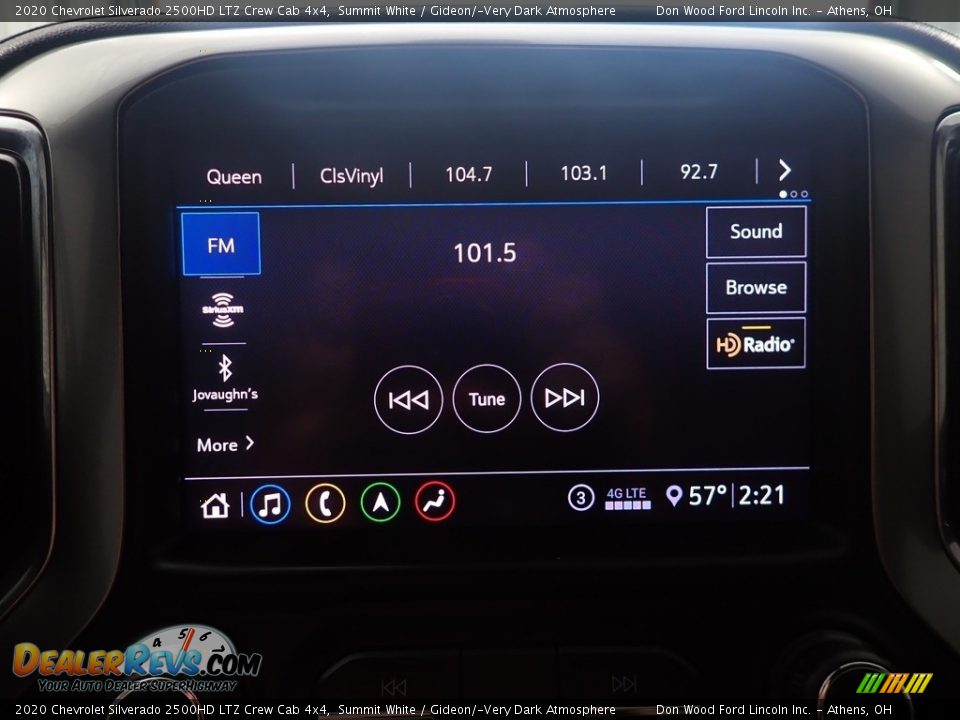 2020 Chevrolet Silverado 2500HD LTZ Crew Cab 4x4 Summit White / Gideon/­Very Dark Atmosphere Photo #25