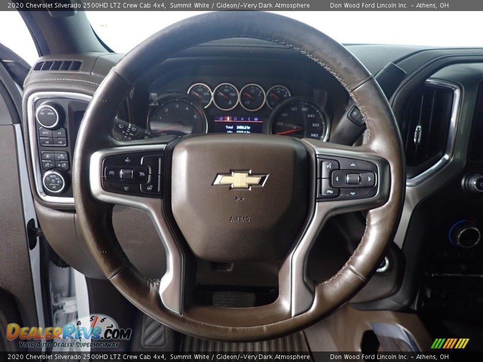 2020 Chevrolet Silverado 2500HD LTZ Crew Cab 4x4 Summit White / Gideon/­Very Dark Atmosphere Photo #26