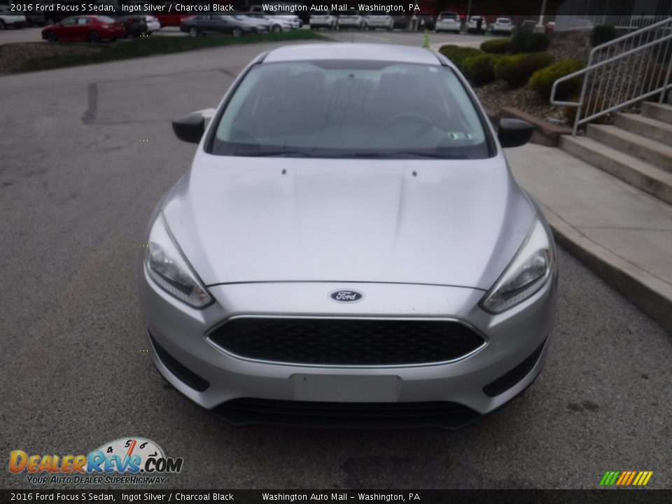 2016 Ford Focus S Sedan Ingot Silver / Charcoal Black Photo #11