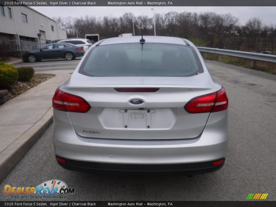 2016 Ford Focus S Sedan Ingot Silver / Charcoal Black Photo #15