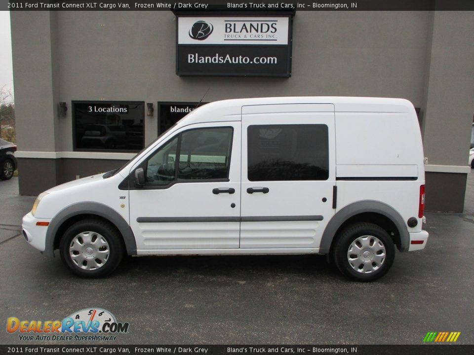 2011 Ford Transit Connect XLT Cargo Van Frozen White / Dark Grey Photo #1